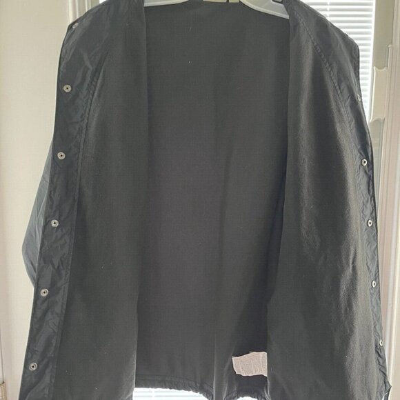 VANS Jacket "Off the Wall Classic" Snap Button Black Windbreaker size: Small - Picture 3 of 4